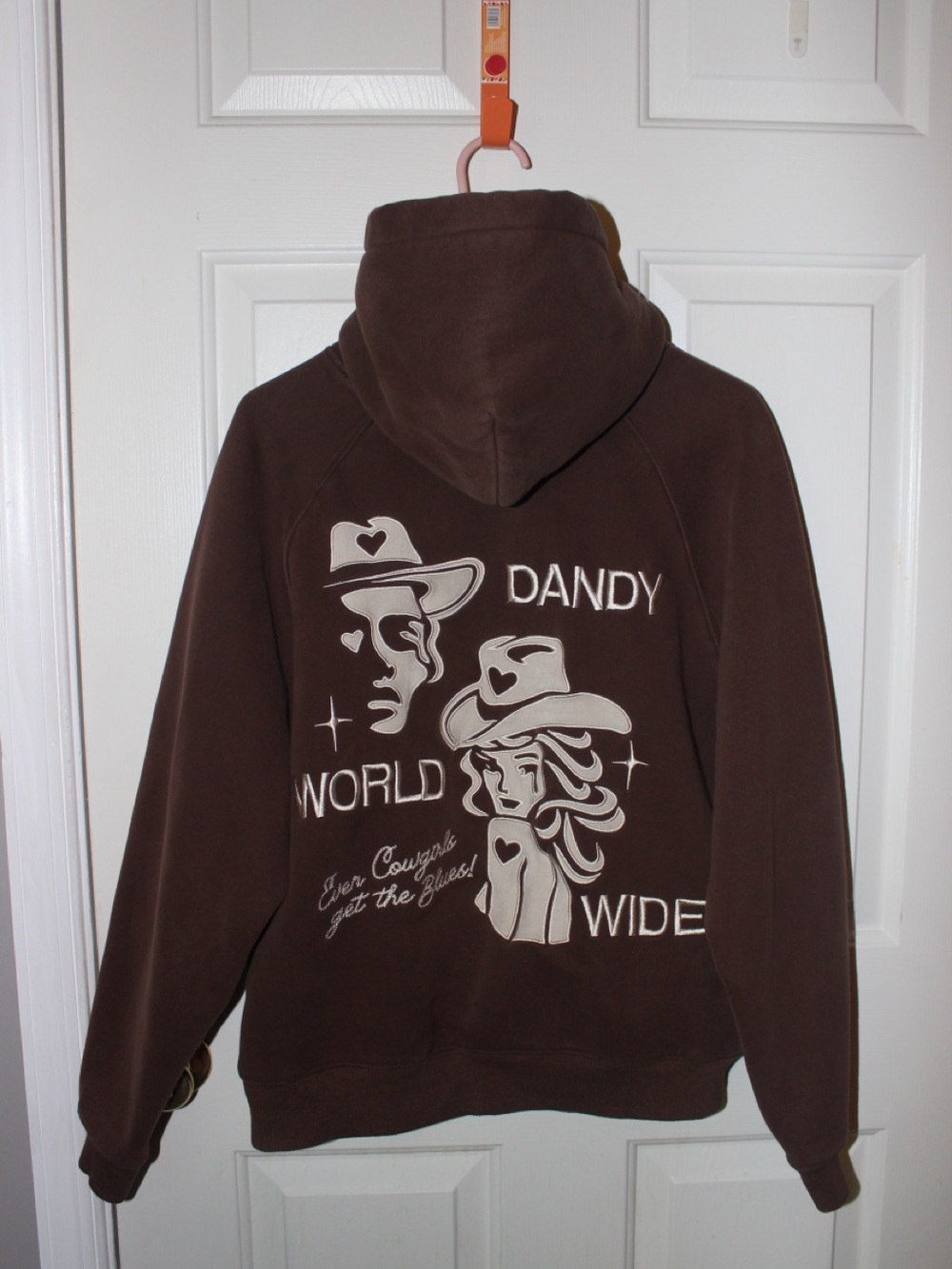 Dandy World Wide Brown Cowgirl Hooded Sweatshirt